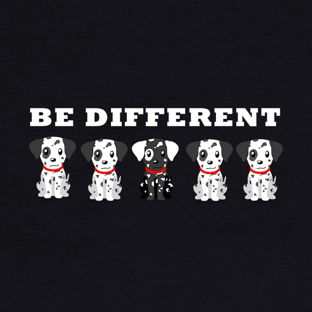 Funny be different dog dogs animal lovers by SpruchBastler